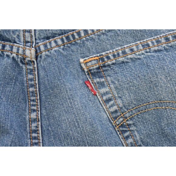 Levi's 505 Regular Fit Straight Rugged Denim Blue Jeans Mens Size 40 x 32 - Picture 8 of 8